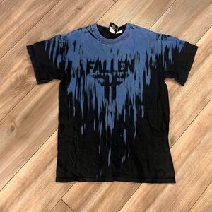 Y2K Fallen Blue Casual‎ Graphic Shirt Men Small